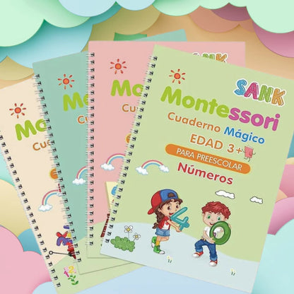 Cuaderno mágico de escritura para Niños - Pack 4